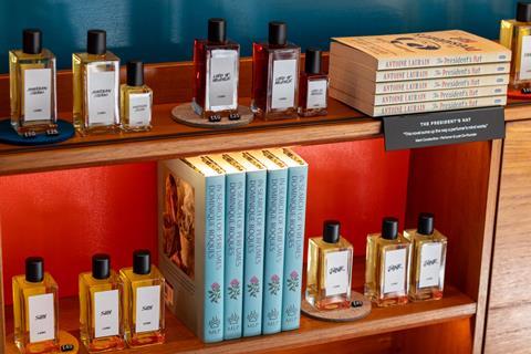 Lush's Perfume Library store display